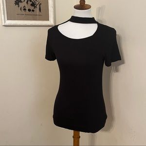 Free People Black Tee